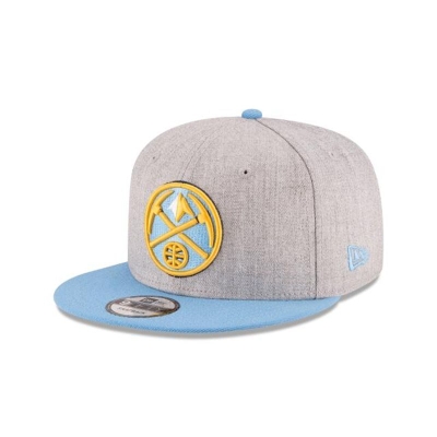 Grey Denver Nuggets Hat - New Era NBA 2Tone 9FIFTY Snapback Caps USA1357604